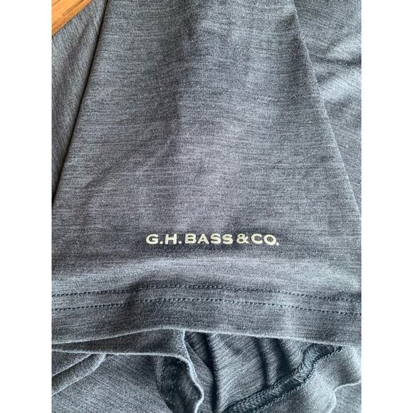 G.H. Bass Co. Mens Shirt Black XL Polo Short Sleeve Button Polyester No Pocket - Picture 6 of 9